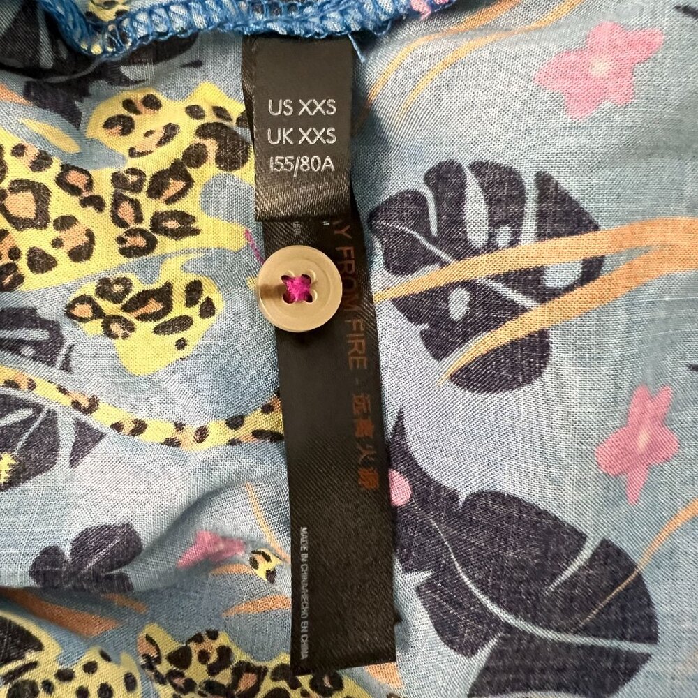 NWT Anthropologie Janine Lecour Fleurs 2 Piece Pajama Set Cheetah Leopar… - Picture 14 of 16